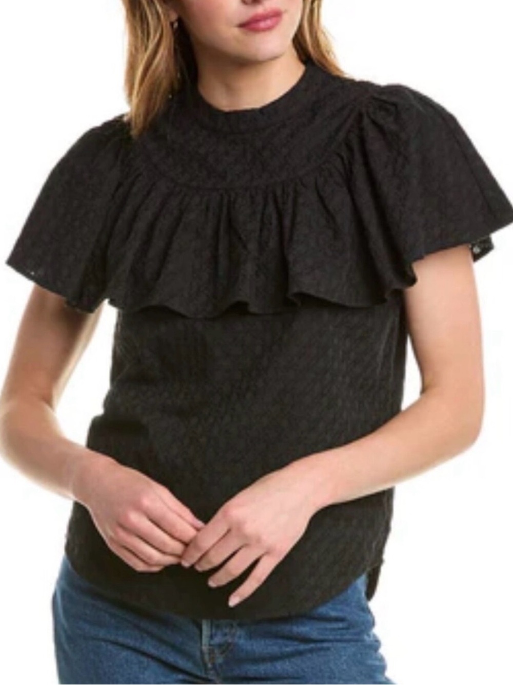 Clare V. Maxine Blouse Size Large
